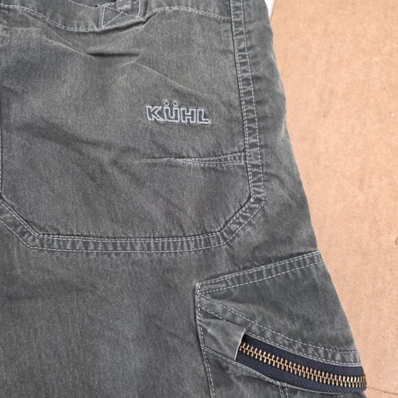 Kuhl Ambush Cargo Shorts Men's 34 Green Vintage Patina Dye Hiking Camp - Picture 5 of 10